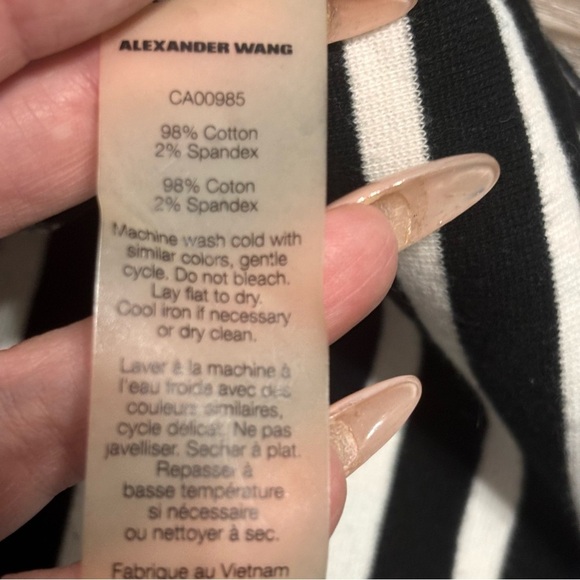 T by Alexander Wang || Engineered
Stripe T-Shirt Mini Dress Blue XS - Picture 8 of 10